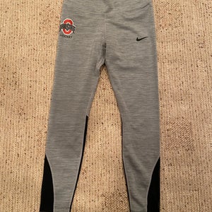Brand New Gray Nike Ohio State Hockey Dri-Fit Leggings M (With Tags)