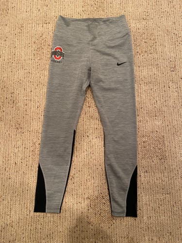 Brand New Gray Nike Ohio State Hockey Dri-Fit Leggings M (With Tags)