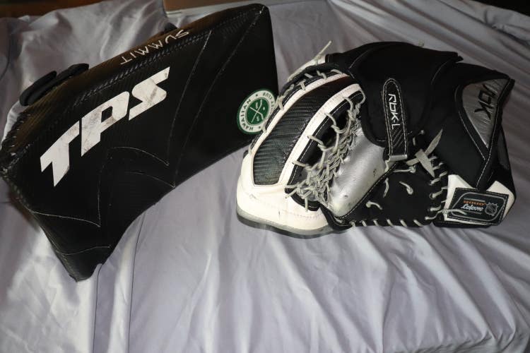 Used Reebok RBKPremier/TPS Glove & Blocker Set