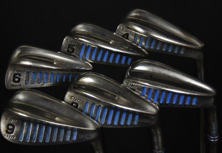 TIGER SIMMONS IRON SET (6) FLEX:REGULAR LENGTH: (5) 37 IN RIGHT HANDED NEW GRIPS
