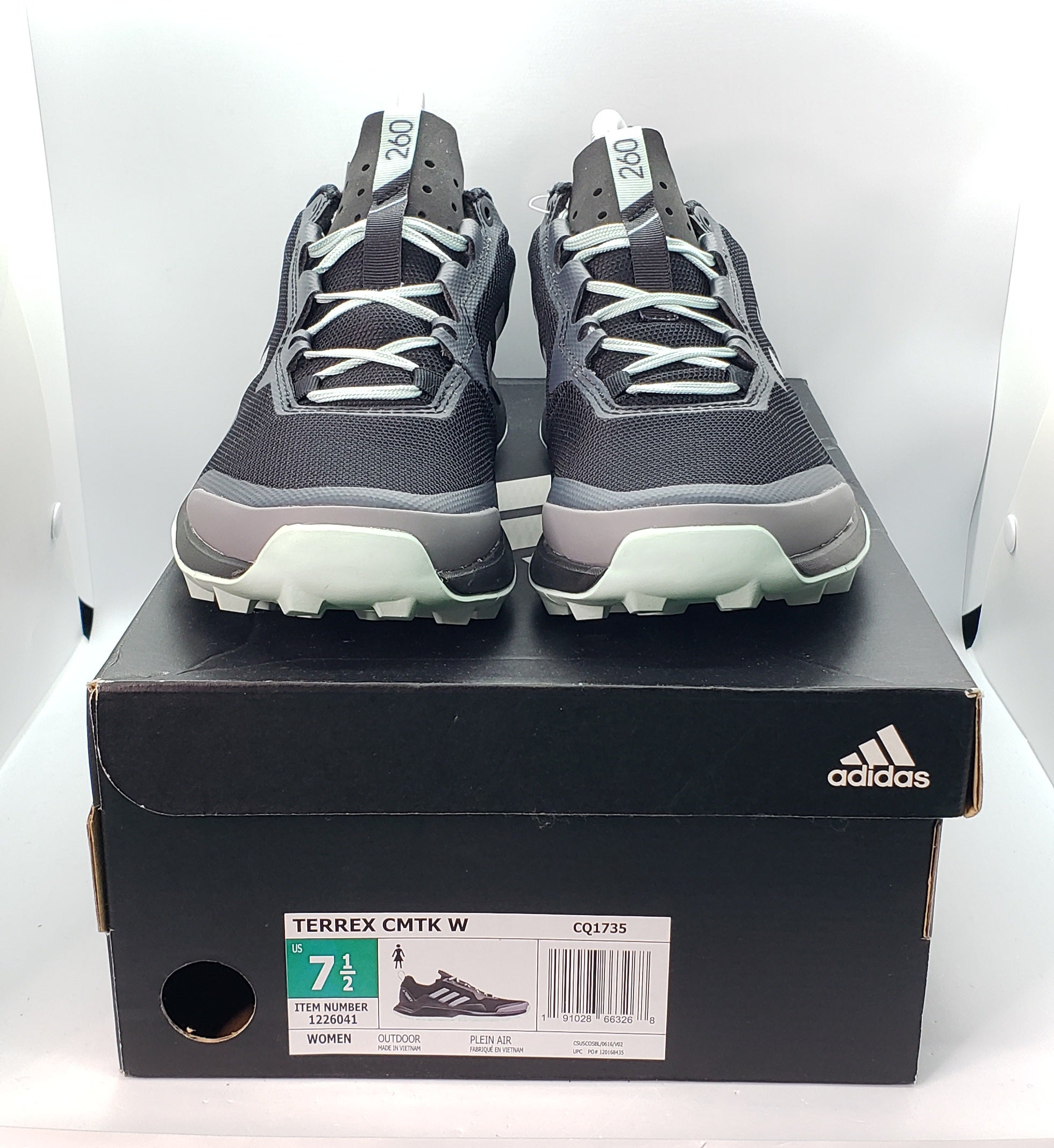 Women's Adidas CQ1735 Terrex CMTK Trail Running Shoes sz 7.5 Black/Gray  $130 NWB | SidelineSwap | Buy and Sell on SidelineSwap