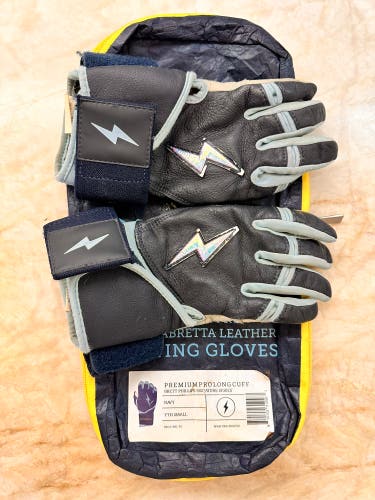 YS Navy Bruce bolt Batting gloves