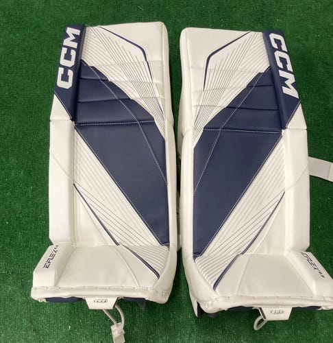 Blue New 32" Senior CCM Extreme Flex E6.5 Goalie Leg Pads