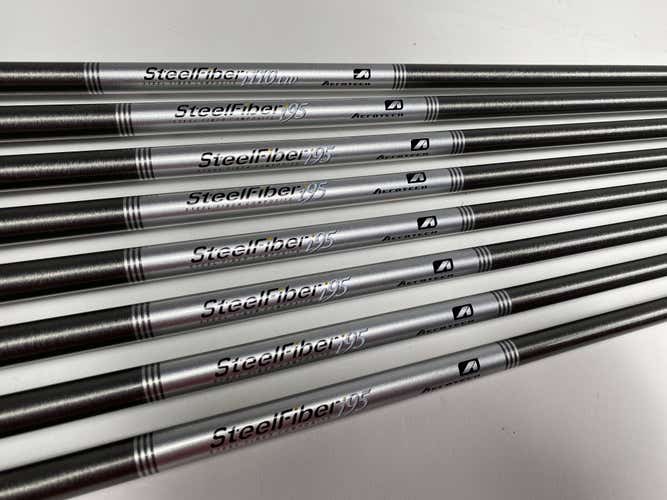 AeroTech SteelFiber i95 Stiff Iron Set 8 Shafts 33.50''-37.25''-Pull 0.355