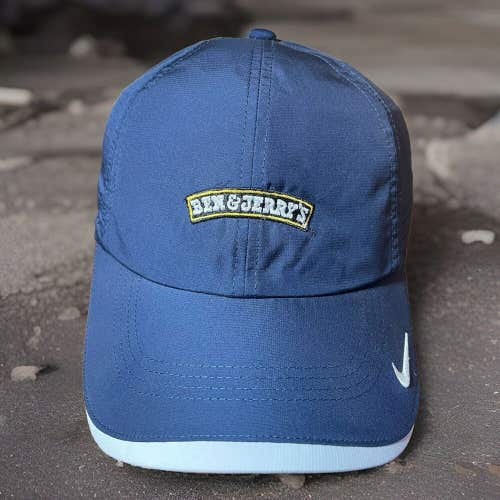 Ben and Jerry’s Nike Ice Cream RARE Strapback Hat Cap Blue Adjustable