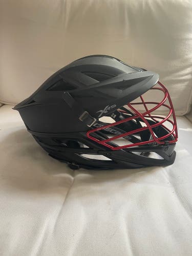 Cascade XRS Helmet - Matte Black with Red Facemask ($350 Retail)