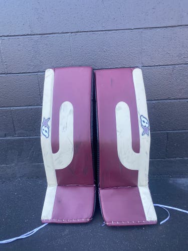 Game Worn Arizona Coyotes Brian's Pro Stock Optik 3 Goalie Leg Pads