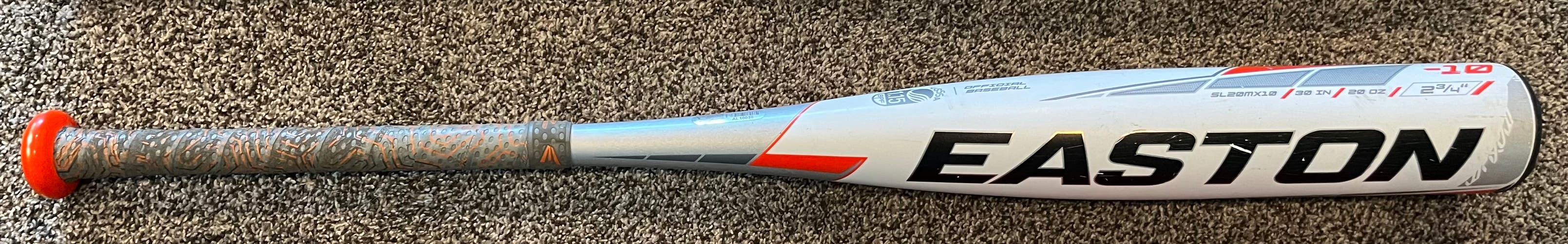 Used 2022 Easton Maxxum USSSA Certified Bat (-10) Composite 20 oz 30"