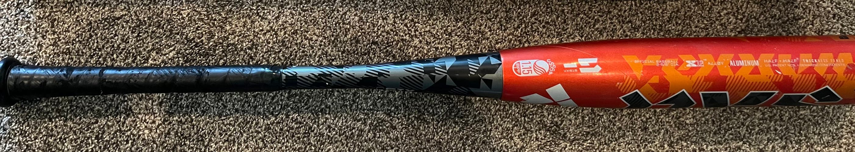 Used 2018 DeMarini Vexxum USSSA Certified Bat (-5) Alloy 27 oz 31"