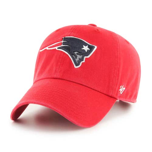 2024 New England Patriots 47 Brand NFL Clean Up Adjustable Strapback Hat Dad Cap