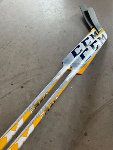 2 PACK NCAA New Senior CCM Regular 26" Paddle Pro Stock Eflex 5 prolite Goalie Stick