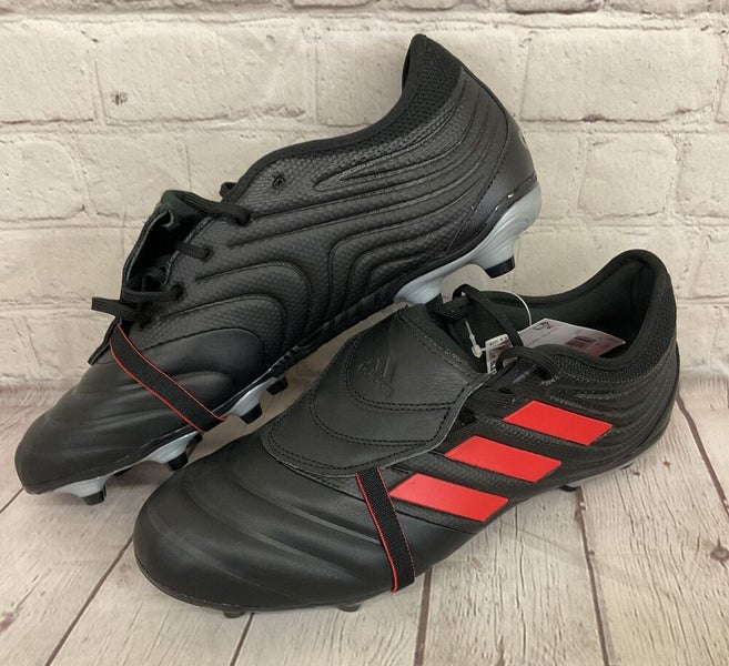 Adidas F35490 Copa Gloro 19.2 FG Soccer Cleats Core Black Red Silver US 11.5