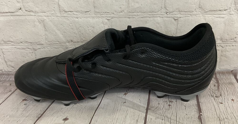 Adidas F35490 Copa Gloro 19.2 FG Soccer Cleats Core Black Red Silver US 11.5