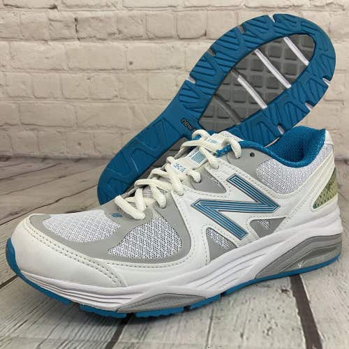 New Balance 1540 V2 Womens Mesh Lace Up Running Shoe US Size 7 White and Blue