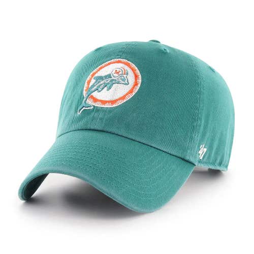 2024 MIAMI DOLPHINS HISTORIC '47 CLEAN UP Adjustbale Strapback Dad Cap