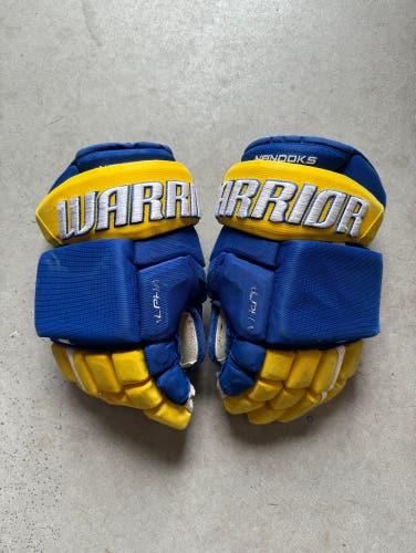 NCAA Alaska Fairbanks Pro Stock Game Used Warrior 14" Alpha Pro Gloves