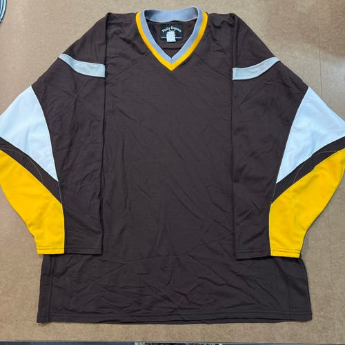 Philly Express Athletics Brown Blank Hockey Jersey