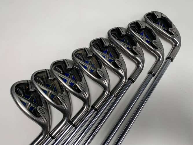 Callaway X-22 Iron Set 4-PW+AW Regular Steel Mens RH