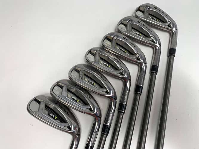 TaylorMade M1 Iron Set 4-PW+AW (No 6) AeroTech SteelFiber i95 Stiff Graphite RH