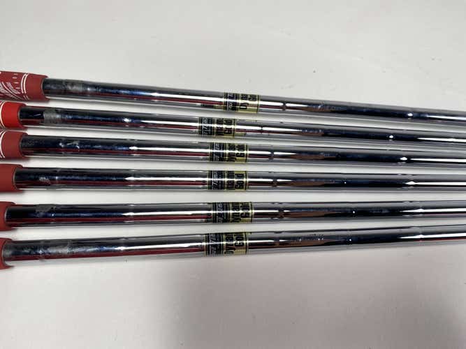 True Temper Dynamic Gold S300 Stiff Iron Set of 6 Shafts 35.50''-39'' Pull 0.350