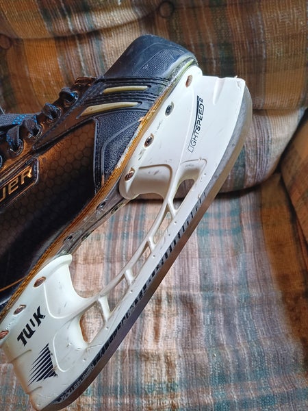 Used Senior Bauer Supreme TotalOne NXG Hockey Skates Regular Width Pro Stock 9