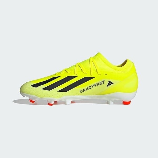 Adidas IG0605 X Crazyfast League FG Soccer Cleats Solar Yellow Black US 12 W 13