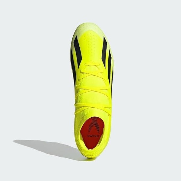 Adidas IG0605 X Crazyfast League FG Soccer Cleats Solar Yellow Black US 12 W 13