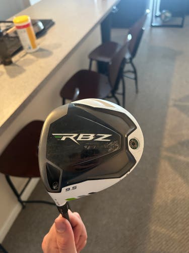 Used Men's TaylorMade Left Hand Stiff Flex 9.5 Loft RocketBallz Driver