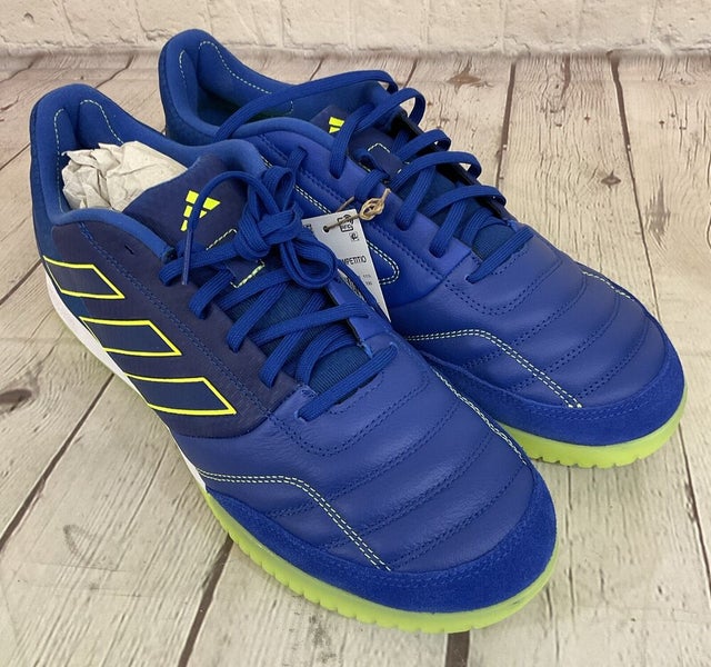Adidas FZ6123 Top Sala Competition Unisex Soccer Shoes Royal Blue Yellow US 12