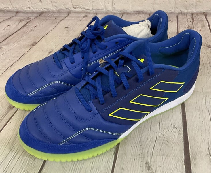 Adidas FZ6123 Top Sala Competition Unisex Soccer Shoes Royal Blue Yellow US 12