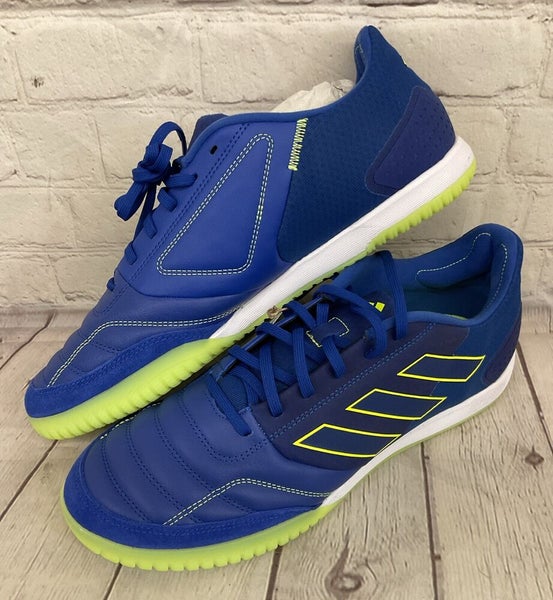 Adidas FZ6123 Top Sala Competition Unisex Soccer Shoes Royal Blue Yellow US 12