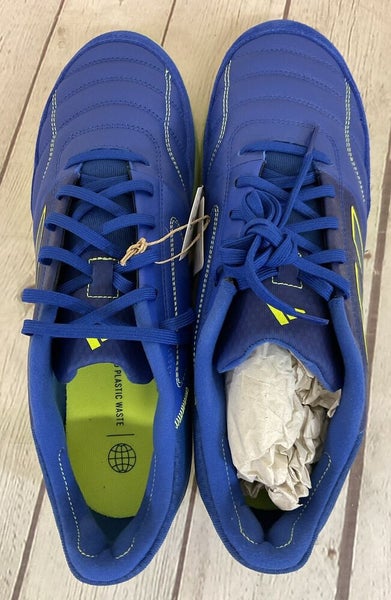 Adidas FZ6123 Top Sala Competition Unisex Soccer Shoes Royal Blue Yellow US 12