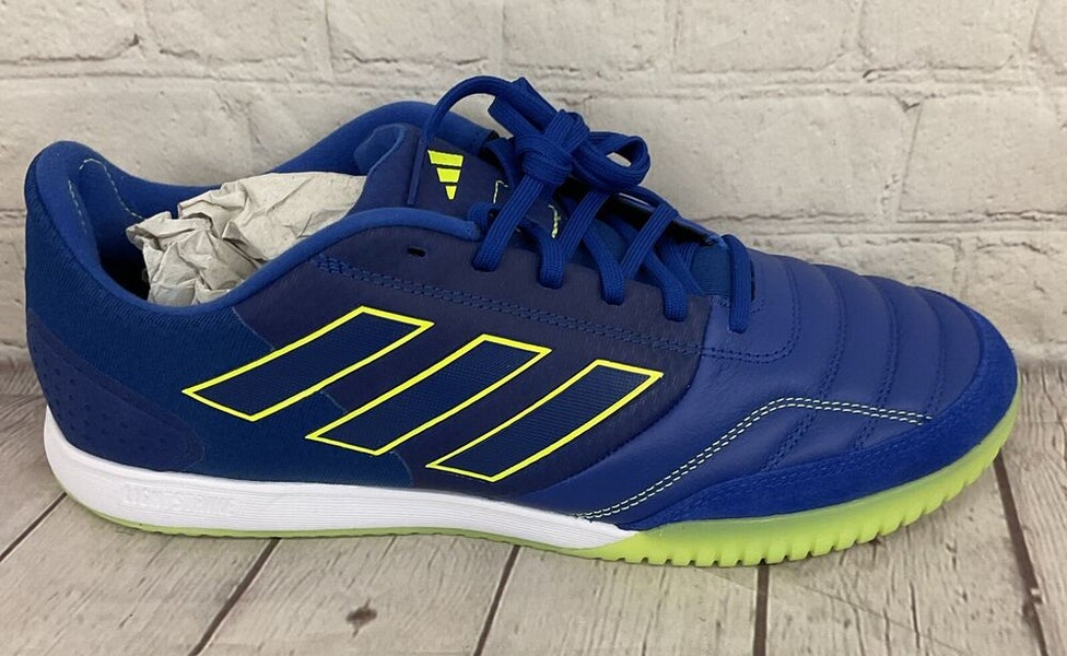 Adidas FZ6123 Top Sala Competition Unisex Soccer Shoes Royal Blue Yellow US 12