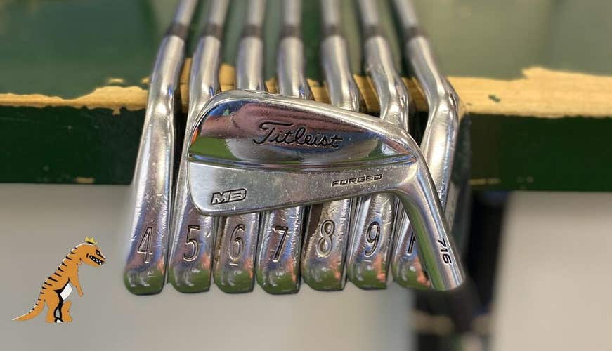 Used RH Titleist 716 Forged MB Iron Set 3-P Project X 6.0 Stiff Steel