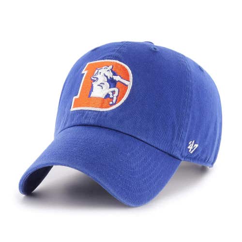 2024 Blue Denver Broncos Historic 47 Brand Cleanup Adjustable (Dad Cap)