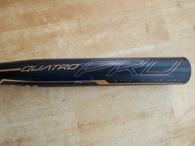 Used 2019 Rawlings Quatro Pro Bat (-10) Composite 22 oz 32"