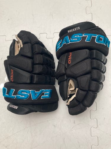 Sharks/Rockets Pro Easton hockey gloves