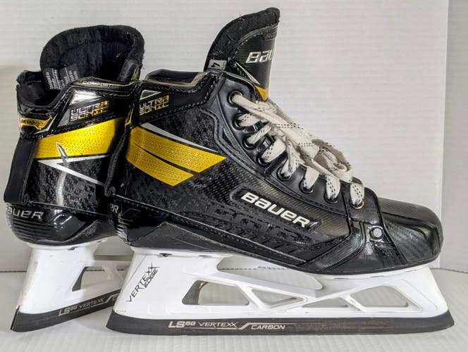 Bauer Carbon Hockey Goalie Skates: Supreme UltraSonic Size 4.5