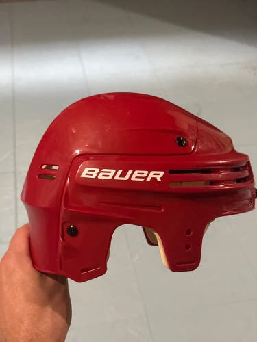 Red 4500 hockey helmet