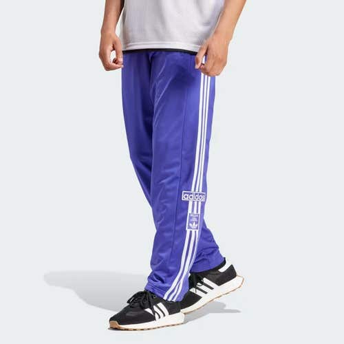 Adidas Originals Adibreak Button Purple White Track Pants IM8228 Mens Size Large