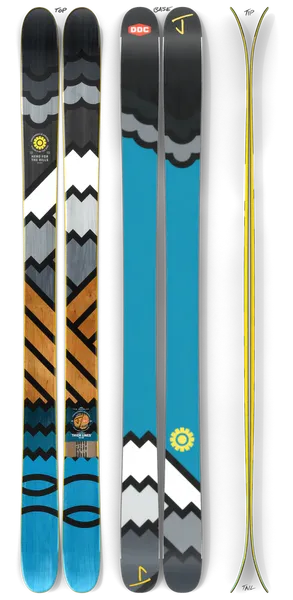 New 2021 J Ski Allplay "Thicklines" skis w/o bindings, Size: 178