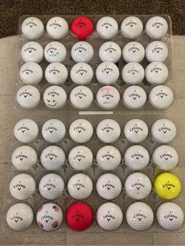 48 Callaway Golf Balls - Various Models (Diablo, HEX, Chrome Tour, etc)