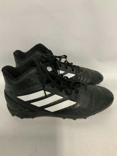 Used Adidas 3 Stripe Senior 10 Baseball And Softball Cleats