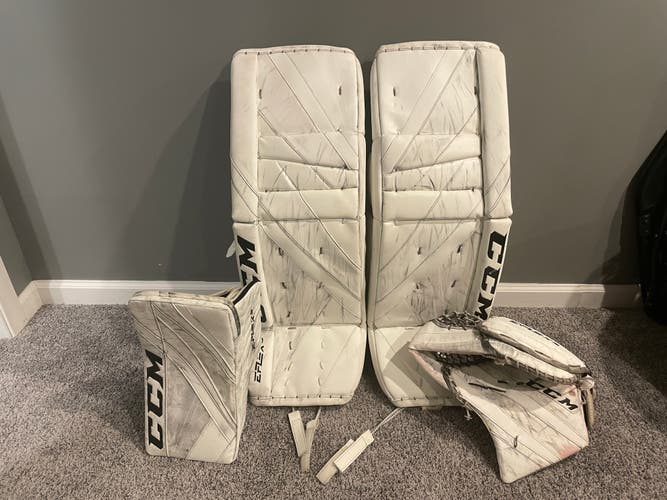 Used 34+2" CCM Eflex 5 Regular Goalie Full Set Pro Stock