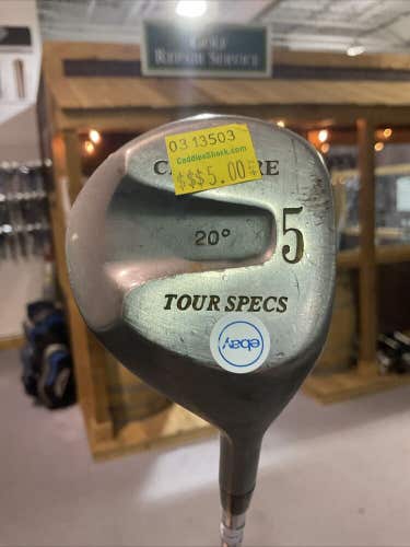 Crossfire Golf Club Tour Specs 20° Fairway Wood #5 Stiff Flex Steel Shaft MRH