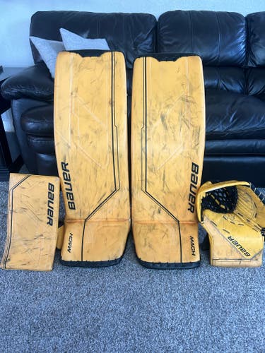 Used 36" Bauer Mach Regular Goalie Full Set