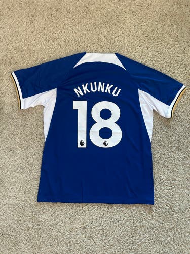 Chelsea 23/24 Home Blue Jersey #18 Nkunku | Size XL (slim Fit)