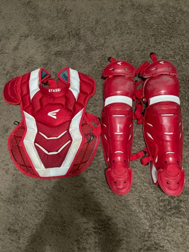 Easton Pro X Catcher's Gear Adult Red/White Used