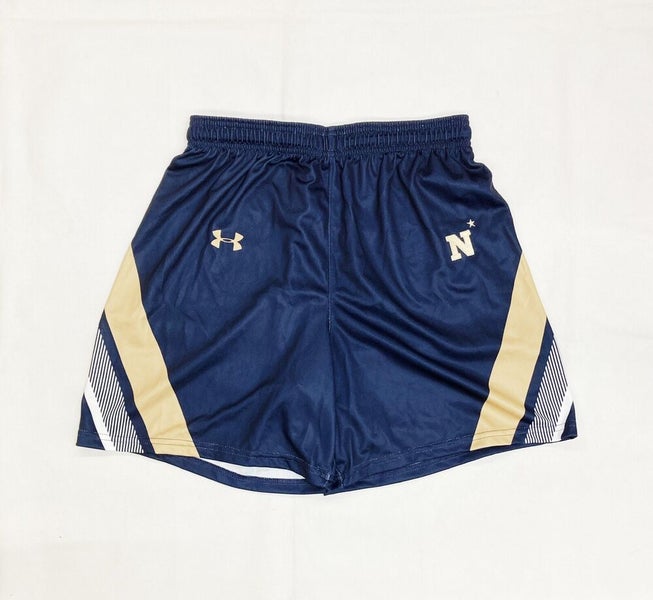 Under Armour Navy Midshipmen Gametime Lacrosse Short Men's L Navy Gold UJLSG1M