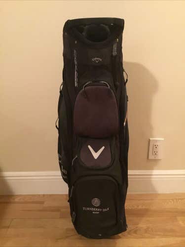 Callaway Chev ORG Cart Golf Bag with 14-way Dividers & Rain Cover